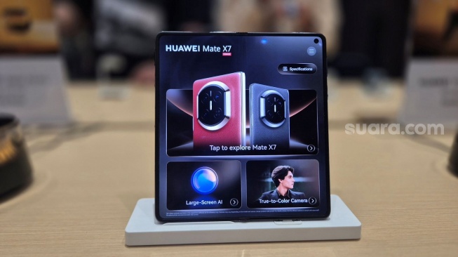 Huawei Mate X7 Resmi di Indonesia, HP Lipat Super Tipis dengan Kamera Canggih, Harga Rp27 Juta