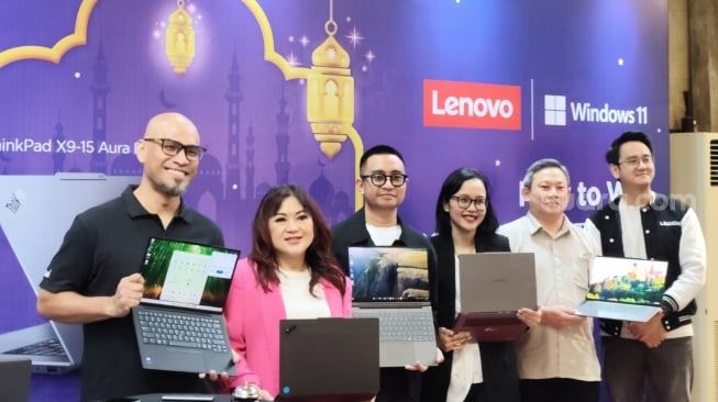  Workshop Business Pitch bersama Lenovo di Jakarta, Jumat (7/3/2026). [Suara.com/Dythia]