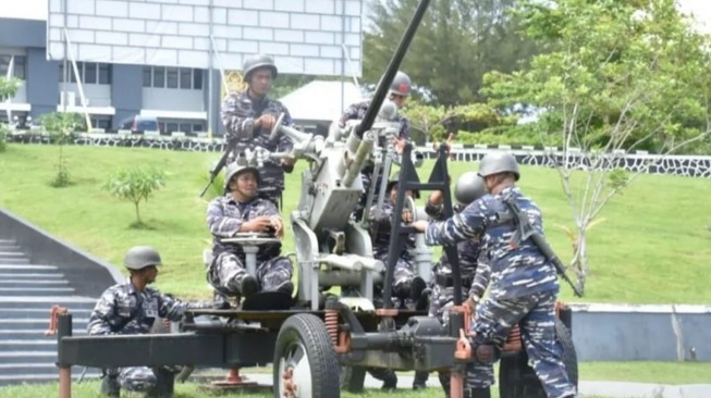 Asah Insting Tempur, TNI AL Gelar Simulasi Halau Serangan Udara di Perbatasan Tarakan