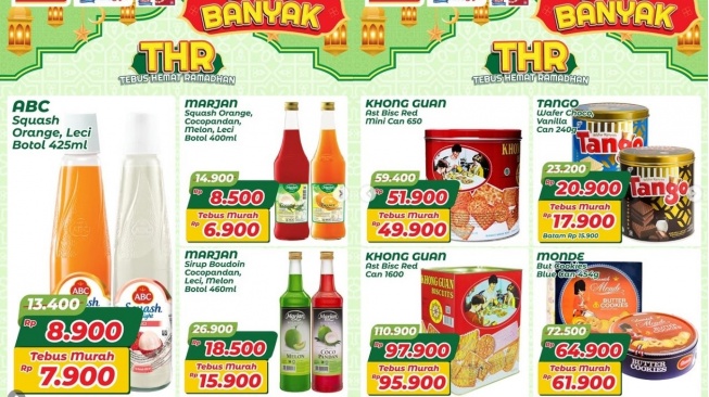 Promo THR Alfamart Maret 2026: Sirup Marjan dan Biskuit Lebaran Diskon Gila-gilaan, Mulai 6 Ribuan