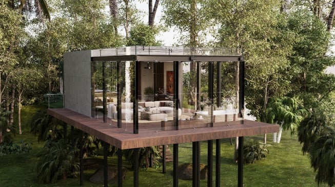 The Invisible Villa Hadir di Ubud, Tawarkan Penginapan Transparan dengan Privasi Maksimal