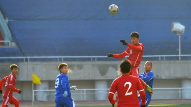 Liga Korea Utara atau DPRK Premier League menjadi salah satu kompetisi di dunia yang penuh misteri dan punya aturan unik yang jarang ditemukan di negara lain. [Facebook DPR Korea Football]