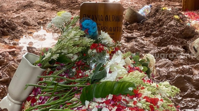 Isak Tangis Keluarga dan Sahabat Iringi Pemakaman Vidi Aldiano