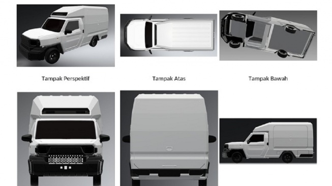 Penampakan mobil MBG baru daru Toyota (DJKI)
