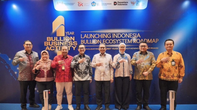 Menteri Koordinator Bidang Perekonomian, Airlangga Hartarto memberikan apresiasi khusus kepada PT Pegadaian dan pelaku usaha bullion lainnya atas keberhasilan menghidupkan ekosistem investasi emas yang terintegrasi (Dok: PT Pegadaian)