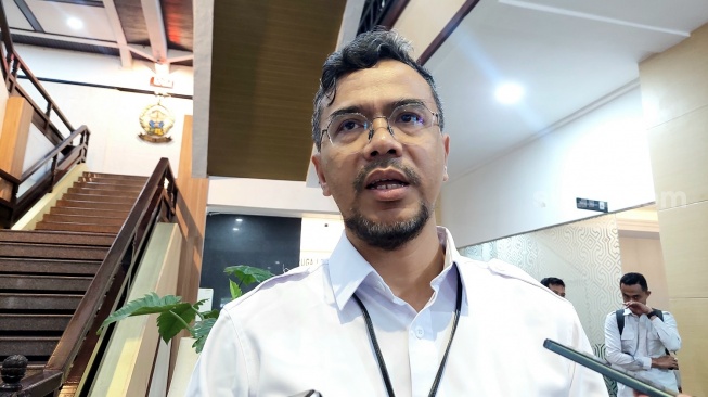 Kepala Balai Besar Pelaksanaan Jalan Nasional (BBPJN) Sulawesi Selatan Kementerian Pekerjaan Umum, Indra Cahya Kusuma [SuaraSulsel.id/Lorensia Clara]