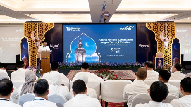 Direktur Utama Bank Mandiri Riduan menyampaikan bahwa bulan Ramadan merupakan momentum strategis bagi perusahaan untuk memperkuat solidaritas sosial (Dok: Bank Mandiri)
