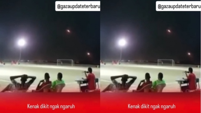 Warga Irak Santai Main Bola Padahal Rudal Lewat di Atas Kepala, Videonya Viral