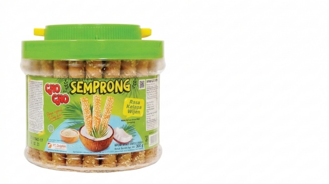 Cho Cho Wafer Roll Semprong Kelapa Wijen 300 gr