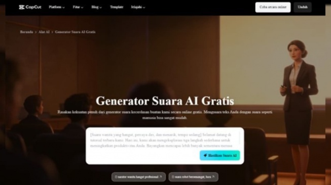 Ilustrasi generator suara AI. (Dok: Dais Agency)
