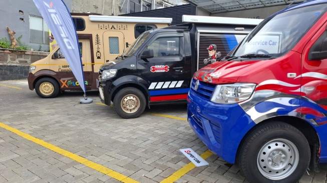 Mobil Pikap DFSK Super Cab yang telah mendapat sejumlah penyesuaian untuk kebutuhan bisnis. (Foto: SUARA.COM/Manuel Jeghesta)