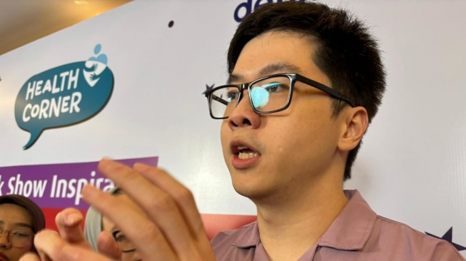 Dokter Spesialis Anak dr. Ian Suryadi dalam gerakan Generasi Bebas Stunting (GMBS) oleh Sarihusada di Jakarta, Jumat (10/3/2026). (Suara.com/Dini Afrianti Efendi)