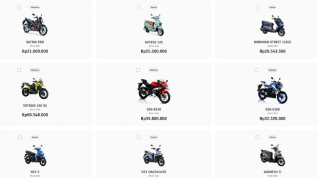 Si Motor untuk Dipakai Jangka Panjang, Harga Motor Suzuki Terbaru Maret 2026, Intip Yuk!