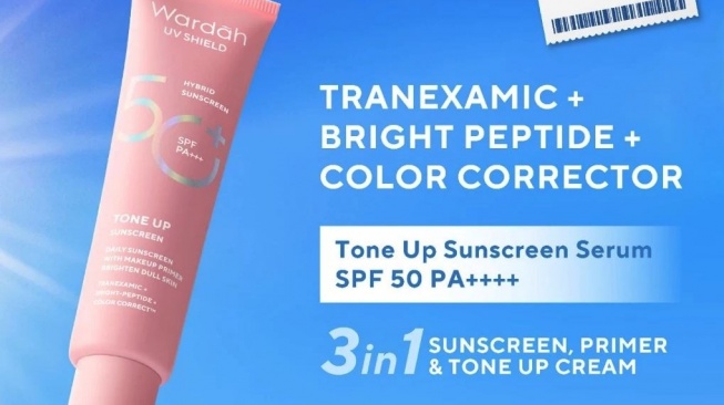 Sunscreen tone up. (Shopee)