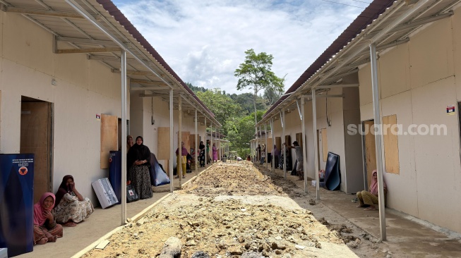 Pembangunan hunian sementara (huntara) bagi warga terdampak banjir bandang di Kabupaten Gayo Lues, Aceh, telah mencapai 88 persen. (Foto dok. Ist)