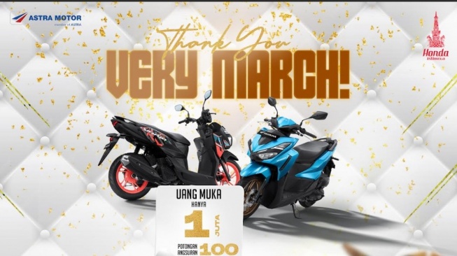 Promo "Thank You Very March" dari Honda, Bawa Pulang Motor Cuma Rp 750 RIbu (Dok. Asmo)
