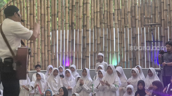 Sharp Bersedekah 2026 #KebaikanBerantai di Jakarta, Rabu (11/3/2026). [Suara.com/Dythia]