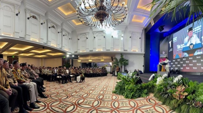 Presiden Prabowo Subianto  di Wisma Danantara, Jakarta pada Rabu (11/3/2026). [Cahyo - Biro Pers Sekretariat Presiden]