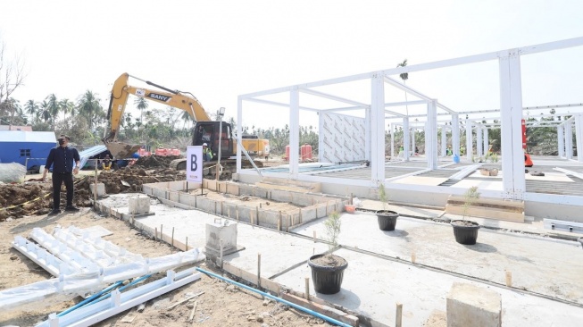 H-9 Lebaran, Satgas PRR Rampungkan 81 Persen Target Pembangunan Huntara