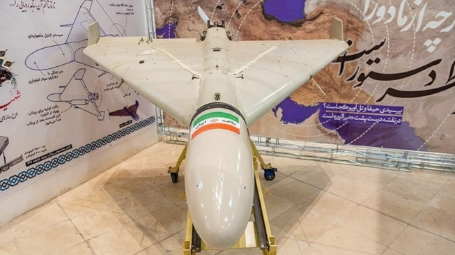 Drone Shahed 136 milik Iran. (Tasnim)