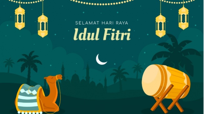 50 Gambar Ucapan Idul Fitri 2026 Gratis, Siap Pakai untuk Story WA atau Instagram