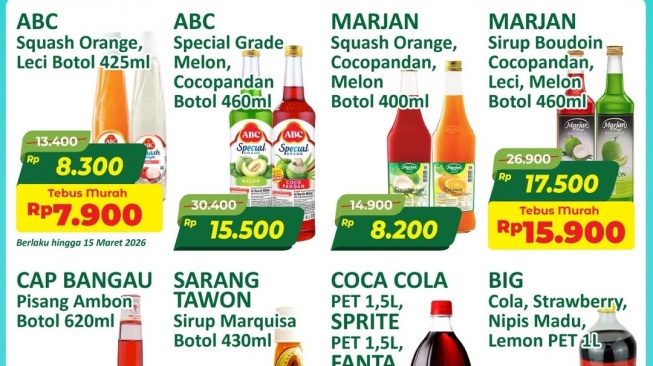 Promo Alfamart 14-18 Maret 2026: Diskon Sirop dan Wafer Mulai Rp8 Ribuan Jelang Lebaran