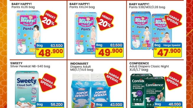 Promo Indomaret 14-23 Maret 2026: Popok Bayi, Body Care, dan Camilan Diskon Besar