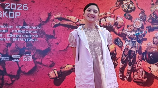 Perilisan film Pelangi di Mars bersama Upie Guava (Sutradara) dan para pemainnya seperti Keinaya Messi, Lutesha hingga Rio Dewanto di Kuningan, Jakarta Selatan pada Sabtu, 14 Maret 2026 [Suara.com/Rena Pangesti]