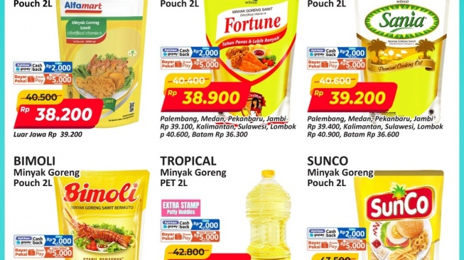 Promo JSM Alfamart Diperpanjang, Minyak Goreng 2 Liter Cuma Rp30 Ribuan