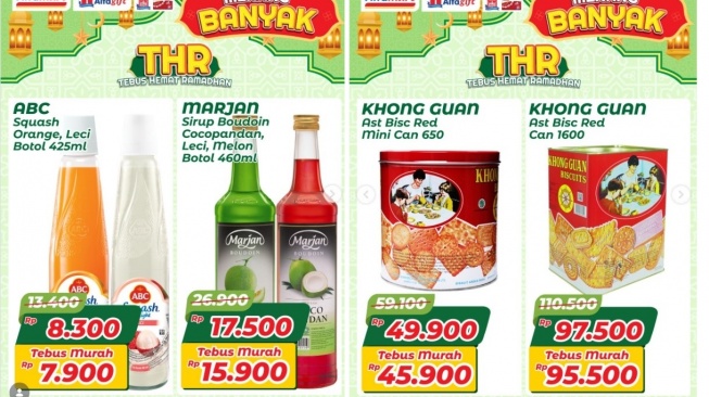 Promo Alfamart Lebaran 2026: Sirup ABC Cuma 7 Ribuan, Khong Guan Banting Harga