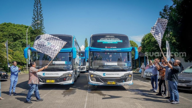 Penyaluran paket sembako dan mudik gratis itu dilakukan selama Simfoni Ramadhan Krakatau Steel Group 2026.