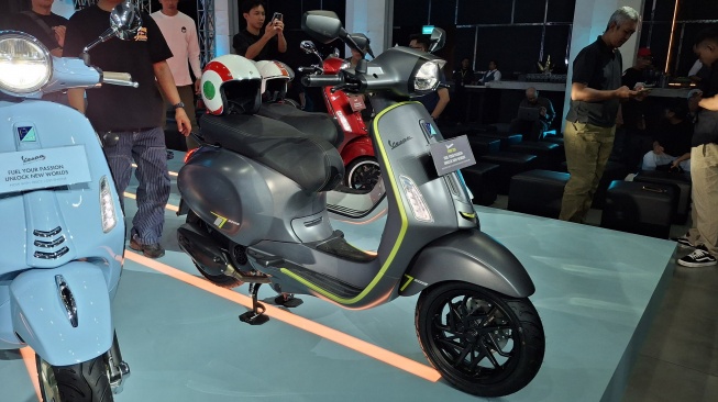 Varian Vespa dengan Mesin Baru yang Dirilis PT Piaggio Indonesia. (Foto: SUARA.COM/Michele Alessandra)