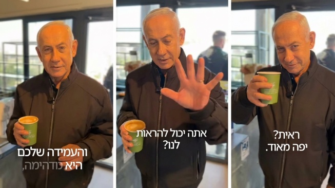 Netanyahu Sudah Tewas? Video Terbaru Memperkuat Penggunaan AI: Ada Keanehan di Isi Kopi