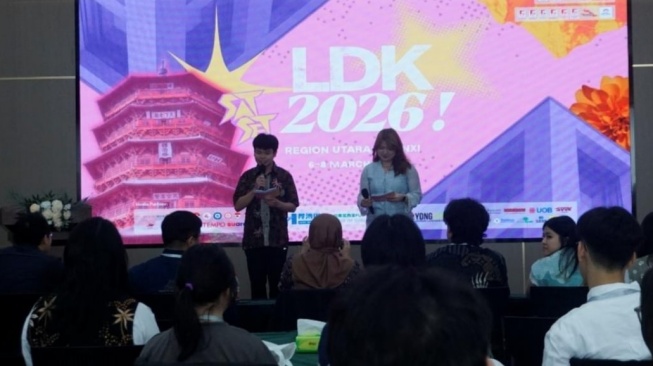 Master of Ceremony membuka Kegiatan LDK “SATSET” Region Utara pada tanggal 7 Maret 2026 (Dok: LDK PPIT Region Utara)