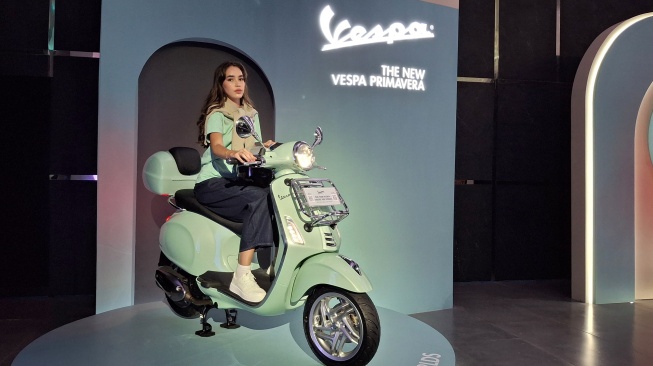 Varian Vespa dengan Mesin Baru yang Dirilis PT Piaggio Indonesia. (Foto: SUARA.COM/Michele Alessandra)