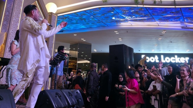 Nassar sukses mengguncang panggung Lippo Mall Nusantara, Jakarta pada 13 Maret 2026. [Istimewa]