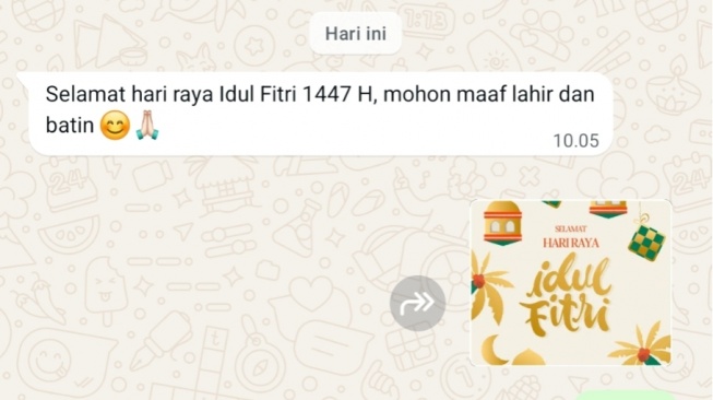 Bolehkan Menjawab Ucapan Selamat Lebaran Hanya dengan Stiker WhatsApp?