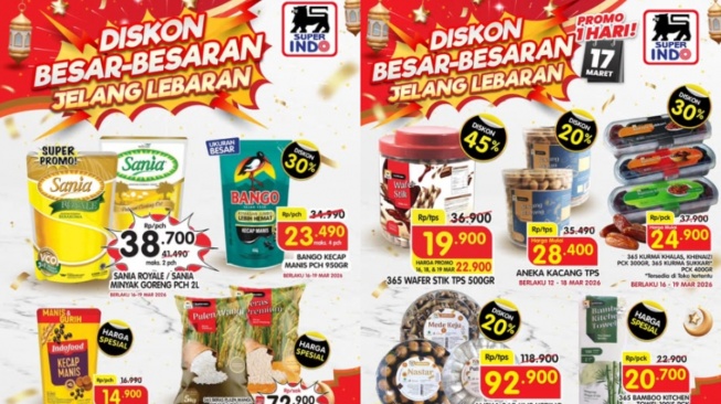 Promo Superindo 17 Maret 2026, Diskon sampai 50 Persen Buah, Minyak hingga Kue Lebaran
