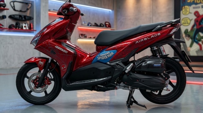 Tampil Sangar, Motor Honda Edisi Spiderman dan Venom Hadir buat Pencinta Marvel, Intip Harganya