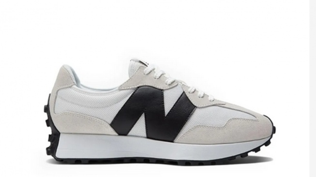 New Balance 327 Men's Sneakers &ndash; White with Black (Foot Locker)