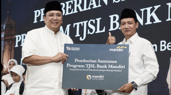 Melalui program Mandiri Berbagi Kebaikan, Mandiri Group menyalurkan bantuan kepada lebih dari 114.000 penerima manfaat sepanjang bulan Ramadan (Dok: Bank Mandiri)