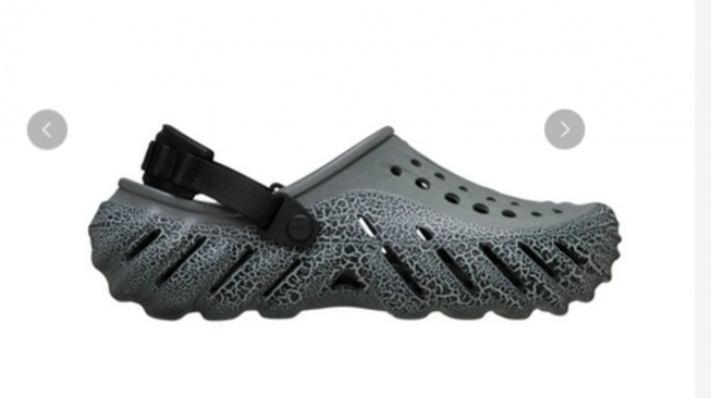 CROCS Echo Crackle Unisex Clog &ndash; Slate Grey (Foot Locker)