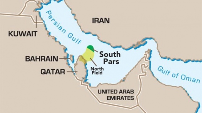 Ladang gas raksasa South Pars/North Dome Gas-Condensate Field kembali jadi sorotan dunia setelah serangan udara mengguncang fasilitas energi vital tersebut. [Tangkap layar X]