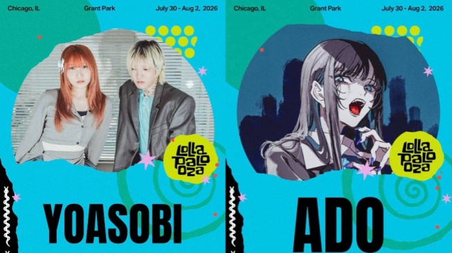 YOASOBI dan Ado Tampil di Lollapalooza 2026, J-Pop Mendunia