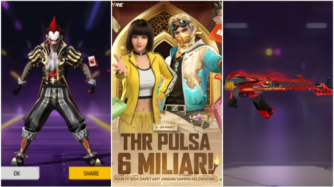 61 Kode Redeem FF Max Terbaru 20 Maret 2026: Raih THR Idul Fitri, AK47 Lava, dan Joker