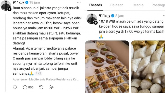 Viral Prank Makan Gratis di Apartemen saat Lebaran, Pelakunya Malah Nantangin