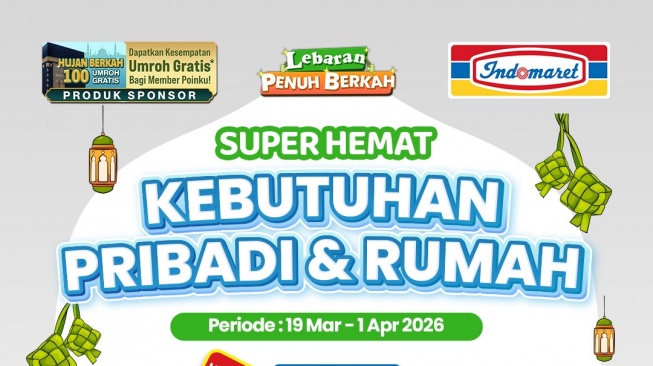 Promo Indomaret Super Hemat hingga 1 April 2026, Stok Kebutuhan Rumah Murah Meriah