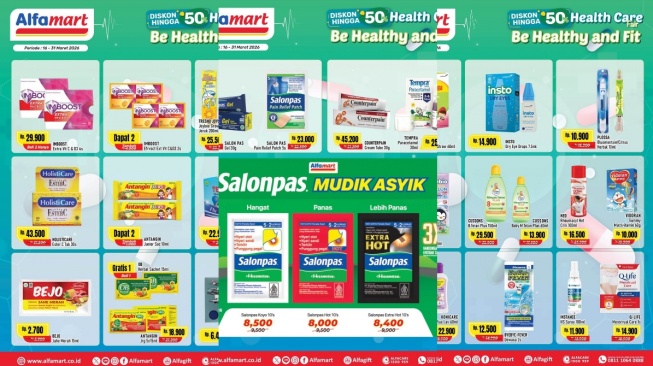 Promo Alfamart 23-31 Maret 2026: Diskon Obat-obatan dan Vitamin untuk Pemudik
