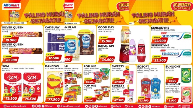 Promo Alfamart Paling Murah Sejagat 24-31 Maret 2026: Belanja Hemat Akhir Bulan