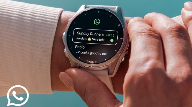 WhatsApp Kini Hadir di Smartwatch Garmin, Bisa Balas Chat dan Kirim Emoji Langsung dari Jam Tangan